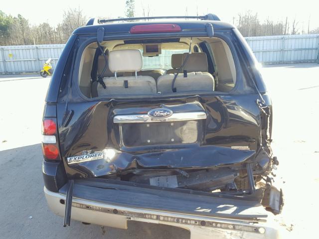 1FMEU64E76UA81532 - 2006 FORD EXPLORER E BLACK photo 9