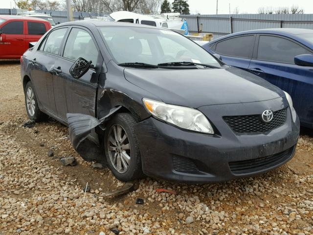 1NXBU4EE2AZ275447 - 2010 TOYOTA COROLLA BA BLACK photo 1