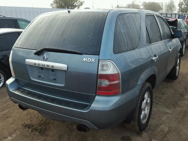 2HNYD18216H545030 - 2006 ACURA MDX BLUE photo 4