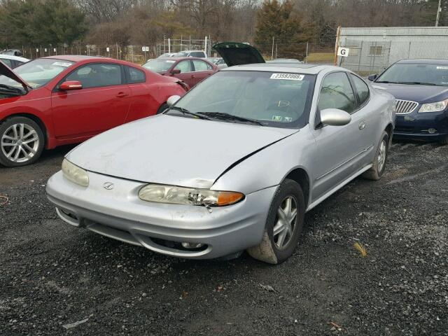 1G3NL12E22C193958 - 2002 OLDSMOBILE ALERO GL SILVER photo 2