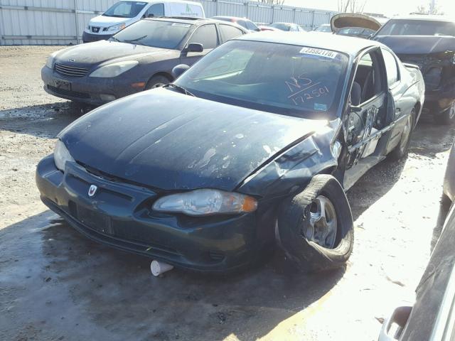 2G1WX12K7Y9172501 - 2000 CHEVROLET MONTE CARL GREEN photo 2