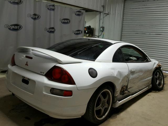 4A3AC54L9YE002418 - 2000 MITSUBISHI ECLIPSE GT WHITE photo 4