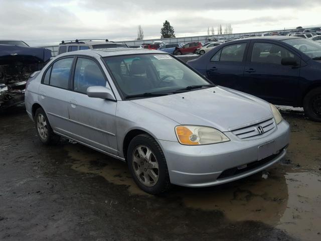 1HGES26872L078464 - 2002 HONDA CIVIC EX SILVER photo 1