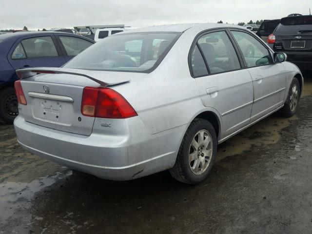 1HGES26872L078464 - 2002 HONDA CIVIC EX SILVER photo 4