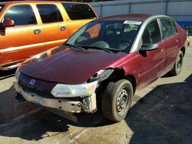 1G8AJ52F83Z186347 - 2003 SATURN ION LEVEL MAROON photo 2