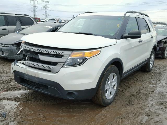 1FMHK7B81CGA67173 - 2012 FORD EXPLORER WHITE photo 2