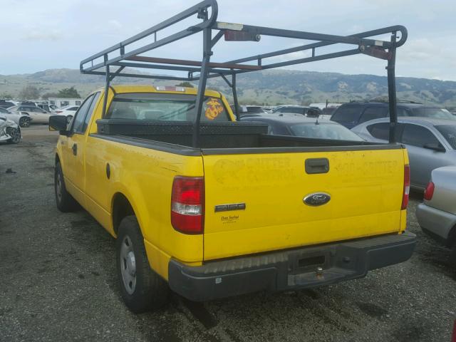 1FTRF12267KC83710 - 2007 FORD F150 YELLOW photo 3