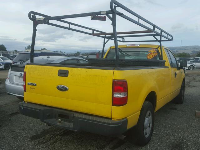 1FTRF12267KC83710 - 2007 FORD F150 YELLOW photo 4