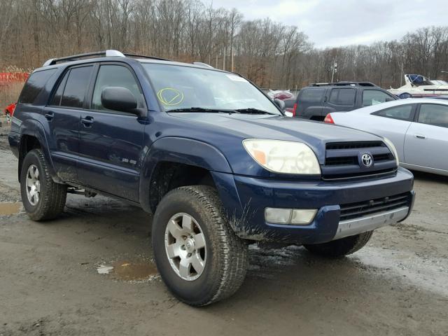 JTEBU14R238004208 - 2003 TOYOTA 4RUNNER SR BLUE photo 1