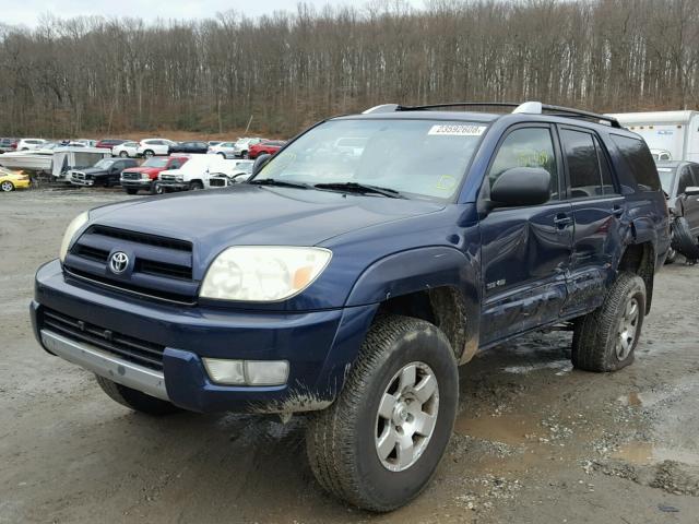 JTEBU14R238004208 - 2003 TOYOTA 4RUNNER SR BLUE photo 2