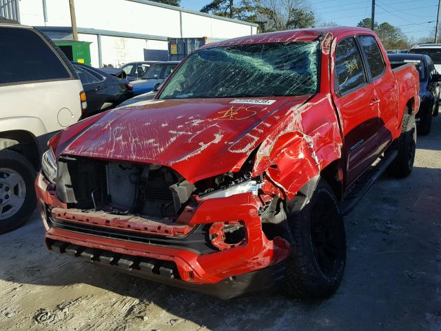 5TFCZ5AN4GX033238 - 2016 TOYOTA TACOMA DOU RED photo 2