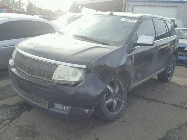 2LMDU68CX8BJ12855 - 2008 LINCOLN MKX BLACK photo 2