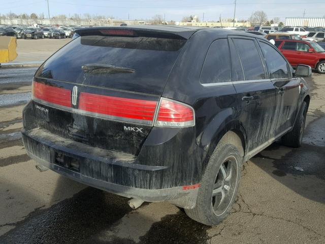 2LMDU68CX8BJ12855 - 2008 LINCOLN MKX BLACK photo 4