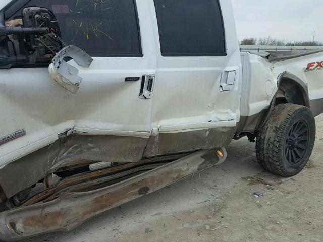 1FTSW21P66EB28494 - 2006 FORD F250 SUPER WHITE photo 10