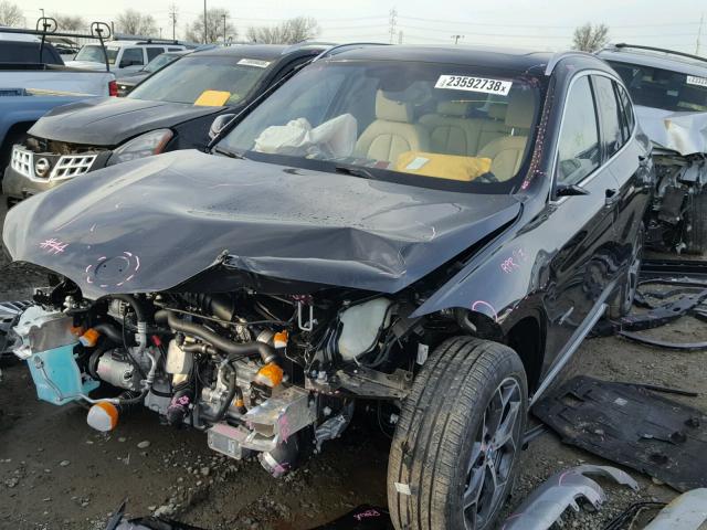 WBXHT3C38J5F90542 - 2018 BMW X1 XDRIVE2 BLACK photo 2