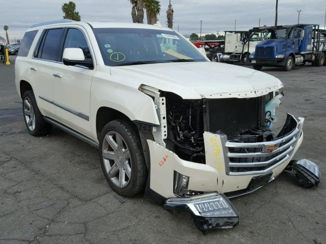 1GYS3NKJ6FR663087 - 2015 CADILLAC ESCALADE P WHITE photo 1