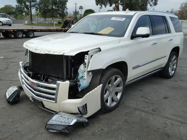 1GYS3NKJ6FR663087 - 2015 CADILLAC ESCALADE P WHITE photo 2