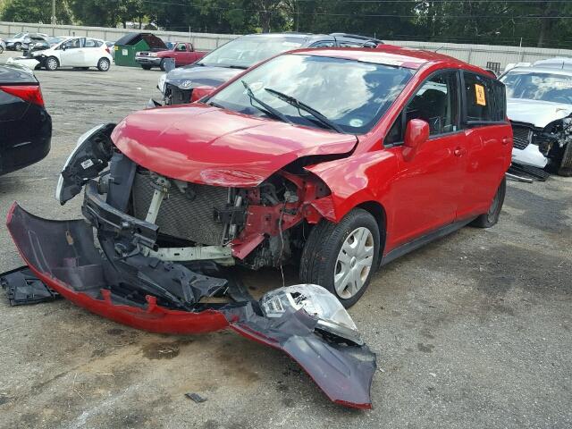 3N1BC1CP2CK296394 - 2012 NISSAN VERSA S RED photo 2