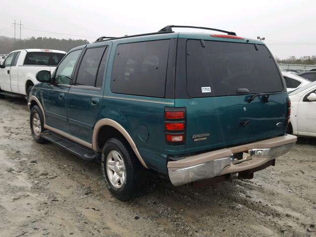 1FMRU17L5WLB74554 - 1998 FORD EXPEDITION GREEN photo 3