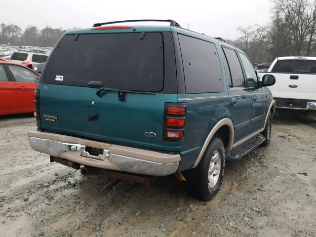 1FMRU17L5WLB74554 - 1998 FORD EXPEDITION GREEN photo 4
