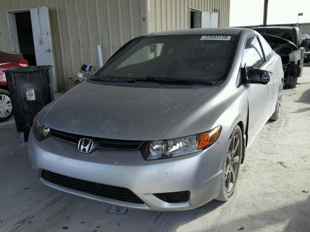 2HGFG12646H505610 - 2006 HONDA CIVIC LX GRAY photo 2