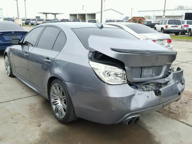 WBANW53588CT49939 - 2008 BMW 550 I GRAY photo 3