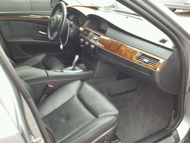 WBANW53588CT49939 - 2008 BMW 550 I GRAY photo 5