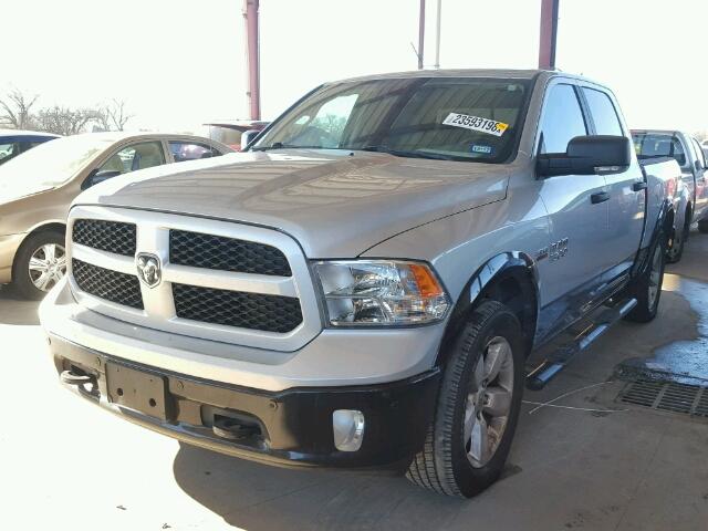 1C6RR6LT9FS639682 - 2015 RAM 1500 SLT SILVER photo 2