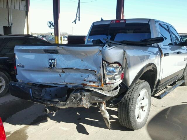 1C6RR6LT9FS639682 - 2015 RAM 1500 SLT SILVER photo 9