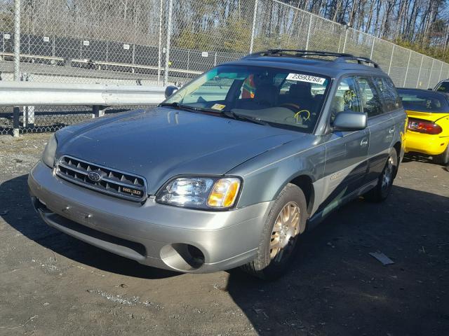 4S3BH806427645720 - 2002 SUBARU LEGACY OUT GREEN photo 2