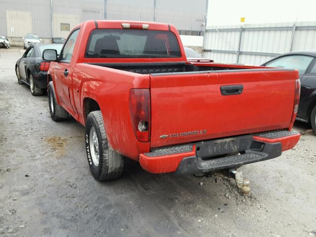 1GCCS149078134332 - 2007 CHEVROLET COLORADO RED photo 3