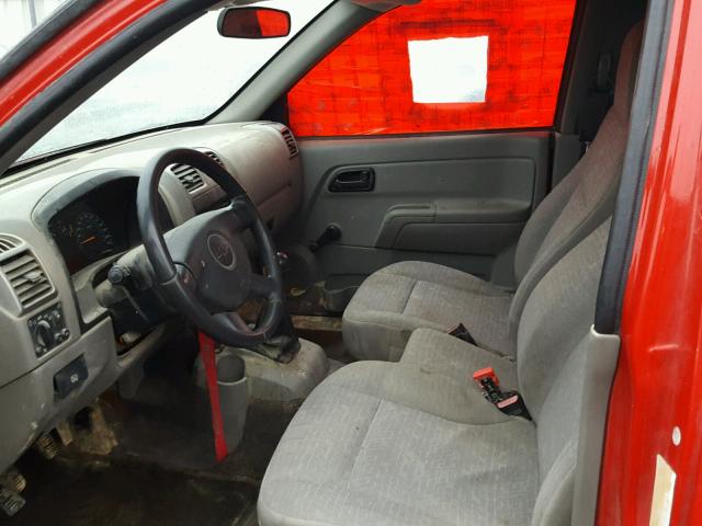 1GCCS149078134332 - 2007 CHEVROLET COLORADO RED photo 5