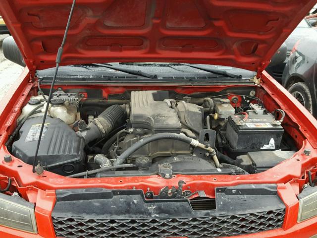 1GCCS149078134332 - 2007 CHEVROLET COLORADO RED photo 7