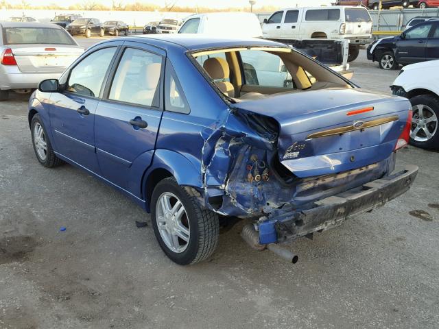 1FAFP34P63W104515 - 2003 FORD FOCUS SE BLUE photo 3