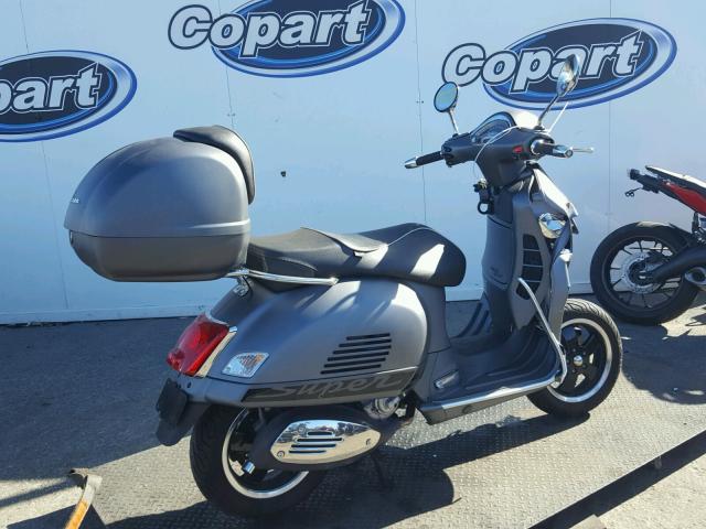 ZAPM459L7G5100897 - 2016 VESPA GTS 300 SU GRAY photo 4