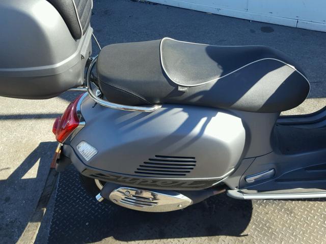 ZAPM459L7G5100897 - 2016 VESPA GTS 300 SU GRAY photo 6