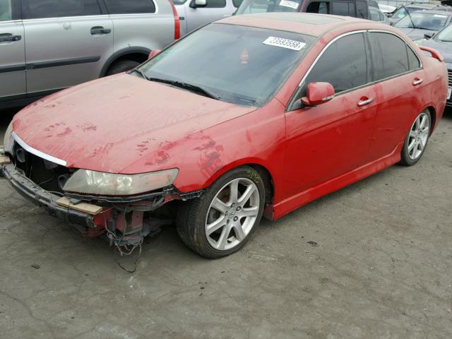 JH4CL96965C004878 - 2005 ACURA TSX RED photo 2