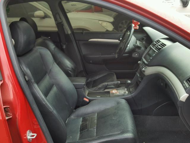 JH4CL96965C004878 - 2005 ACURA TSX RED photo 5