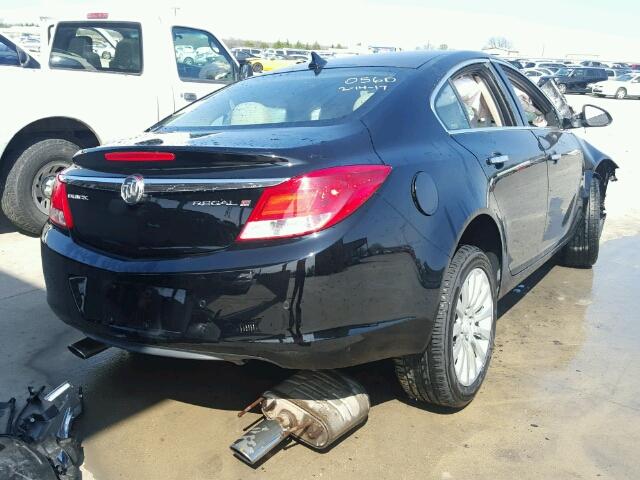 2G4GS5EV9D9220139 - 2013 BUICK REGAL PREM BLACK photo 4