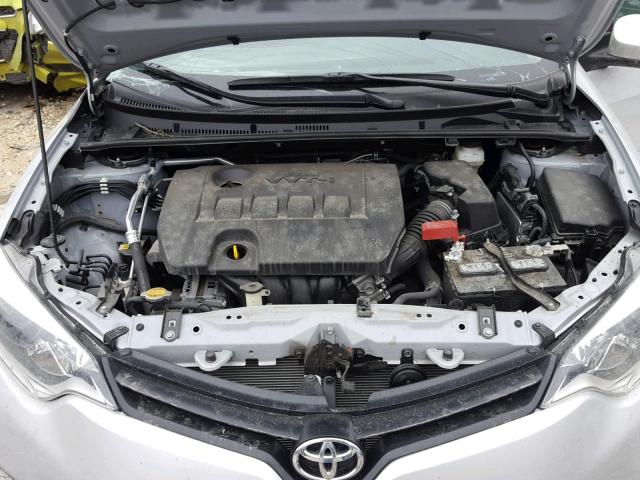 2T1BURHE9EC209185 - 2014 TOYOTA COROLLA L SILVER photo 7