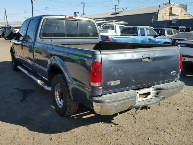 1FTNW20P74EB96413 - 2004 FORD F250 SUPER BLUE photo 3