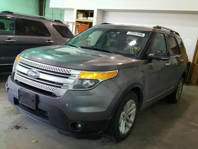 1FMHK7D81BGA57190 - 2011 FORD EXPLORER X GRAY photo 2