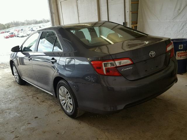 4T1BF1FK7DU643297 - 2013 TOYOTA CAMRY L GRAY photo 3