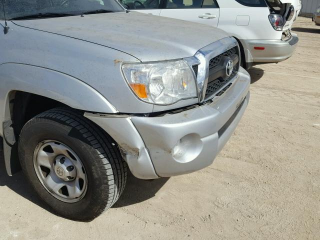 3TMKU4HN2BM029990 - 2011 TOYOTA TACOMA DOU SILVER photo 9