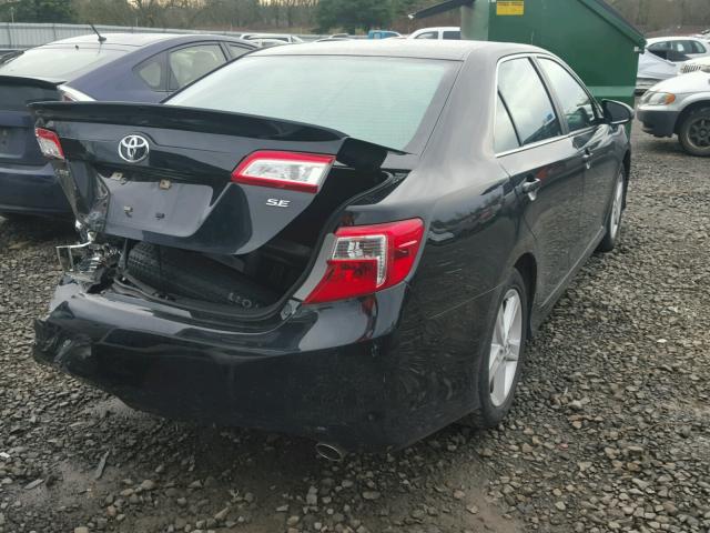 4T1BF1FKXEU435092 - 2014 TOYOTA CAMRY L BLACK photo 4