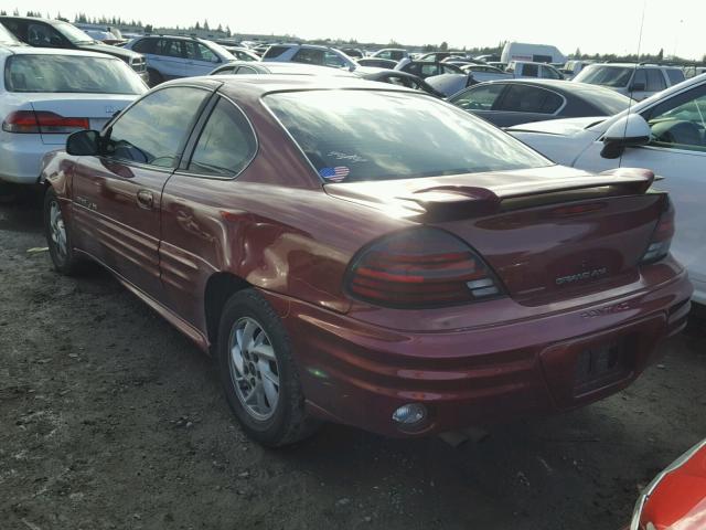 1G2NF12E71M626372 - 2001 PONTIAC GRAND AM S Qırmızı foto 3