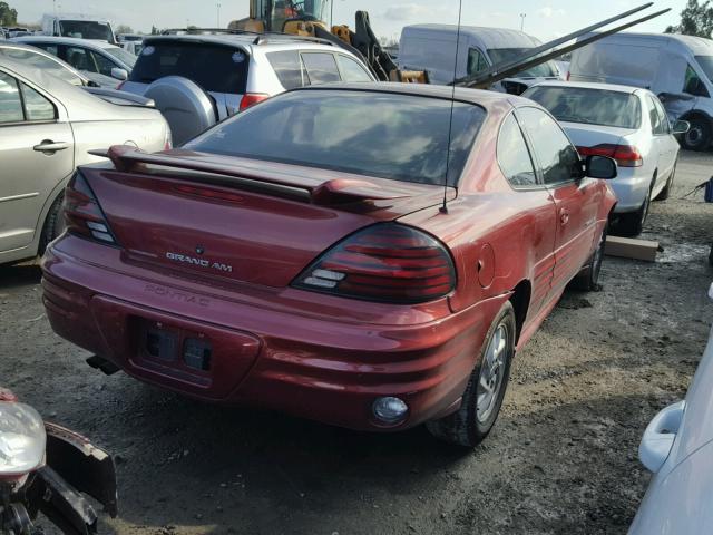 1G2NF12E71M626372 - 2001 PONTIAC GRAND AM S Qırmızı foto 4