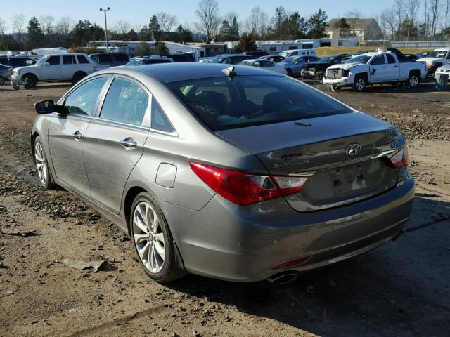 5NPEC4AB3CH439219 - 2012 HYUNDAI SONATA SE GRAY photo 3