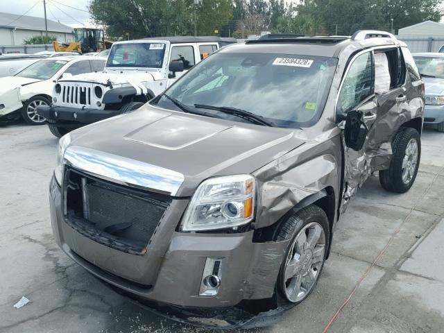 2GKFLWE57C6340206 - 2012 GMC TERRAIN SL BROWN photo 2