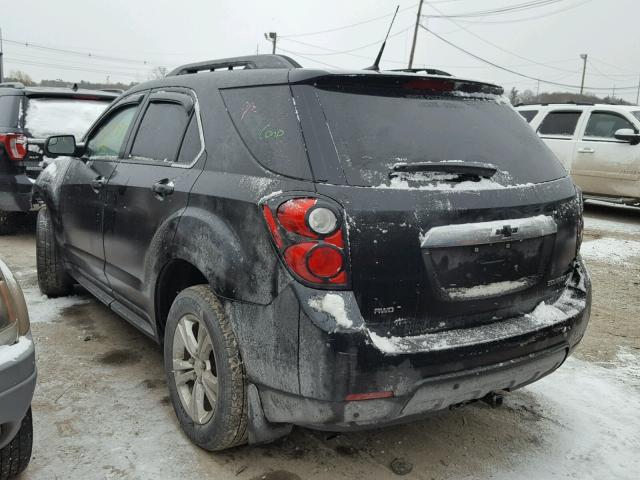 2GNFLNEK8C6208199 - 2012 CHEVROLET EQUINOX LT BLACK photo 3